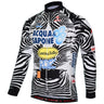 Acqua Sapone Cantina Tollo Zebra Long Sleeve Retro Cycling Jersey Retro Cycling Jersey- Retro Peloton
