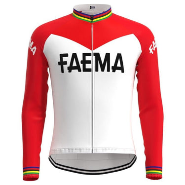 Faema 1969 Retro Cycling Jersey Long Set (With Fleece Option) Retro Cycling Set - Retro Peloton