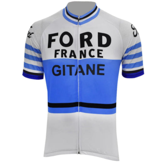 Ford France Gitane Retro Cycling Jersey Retro Cycling Jersey- Retro Peloton