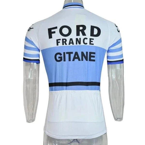 Ford France Gitane Retro Cycling Jersey Retro Cycling Jersey- Retro Peloton