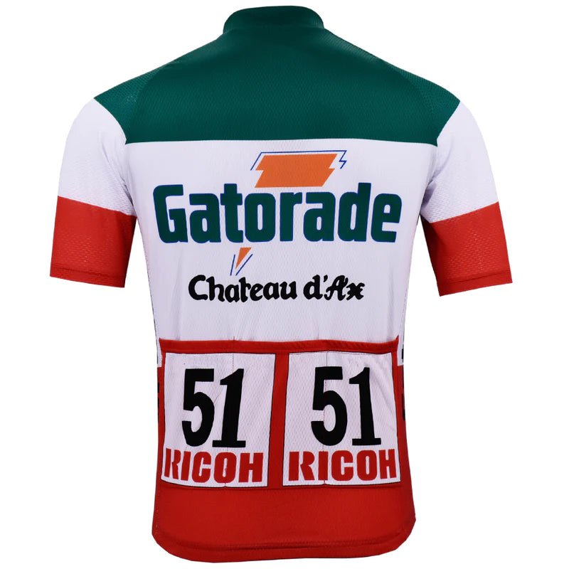 Gatorade Chateau D'Ax Retro Cycling Jersey - Bugno Retro Cycling Jersey- Retro Peloton