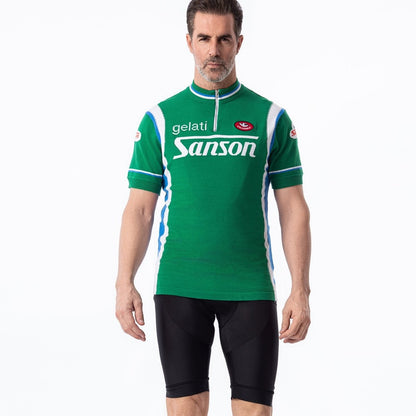Gelati Sanson Deluxe Merino Wool Retro Cycling Jersey Retro Wool Cycling Jersey- Retro Peloton