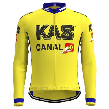 KAS Canal Retro Cycling Jersey Long Set (With Fleece Option) Retro Cycling Set - Retro Peloton