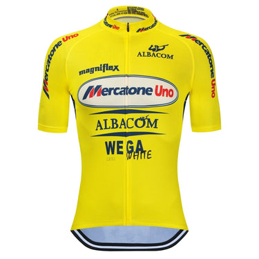 Mercatone Uno Albacom Retro Cycling Jersey Set Retro Cycling Set - Retro Peloton