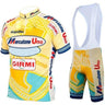 Mercatone Uno Retro Cycling Jersey Set Retro Cycling Set - Retro Peloton