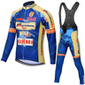 Mercatone Uno Wega Retro Cycling Jersey Long Set (With Fleece Option) Retro Cycling Set - Retro Peloton