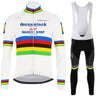 Quick Step Deceuninck Pro Team Long Set (With Fleece Option) Retro Cycling Set - Retro Peloton