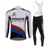 quipe Cycliste PDM (Chrome Cassettes) Retro Cycling Jersey Long Set (With Fleece Option) Retro Cycling Set - Retro Peloton
