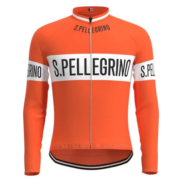 San Pellegrino Retro Cycling Jersey Long Set (With Fleece Option) Retro Cycling Set - Retro Peloton