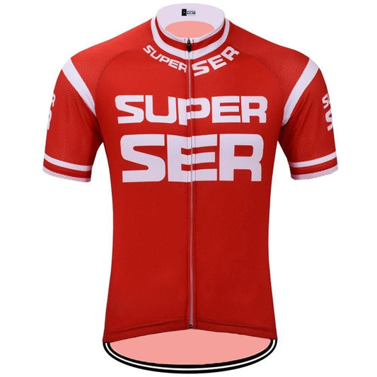 Super Ser jersey Retro Cycling Jersey- Retro Peloton