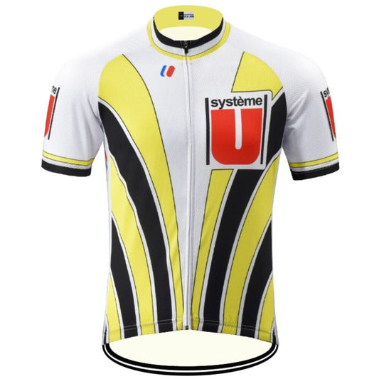 Systeme U jersey Retro Cycling Jersey- Retro Peloton