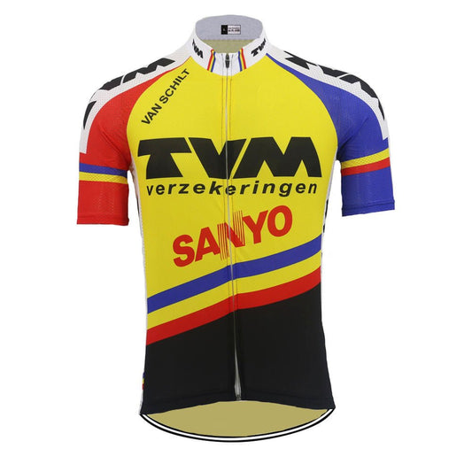 TVM Sanyo retro team jersey 1991 Retro Cycling Jersey- Retro Peloton